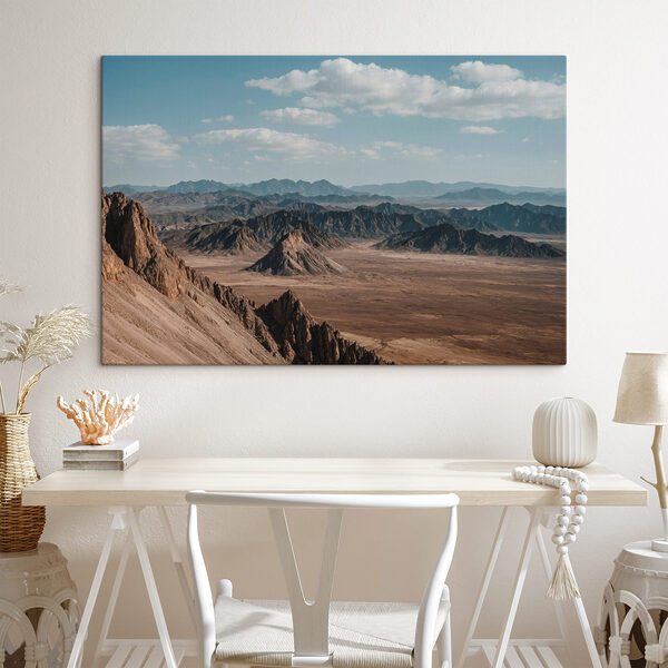 Landscape of mountains and blue sky