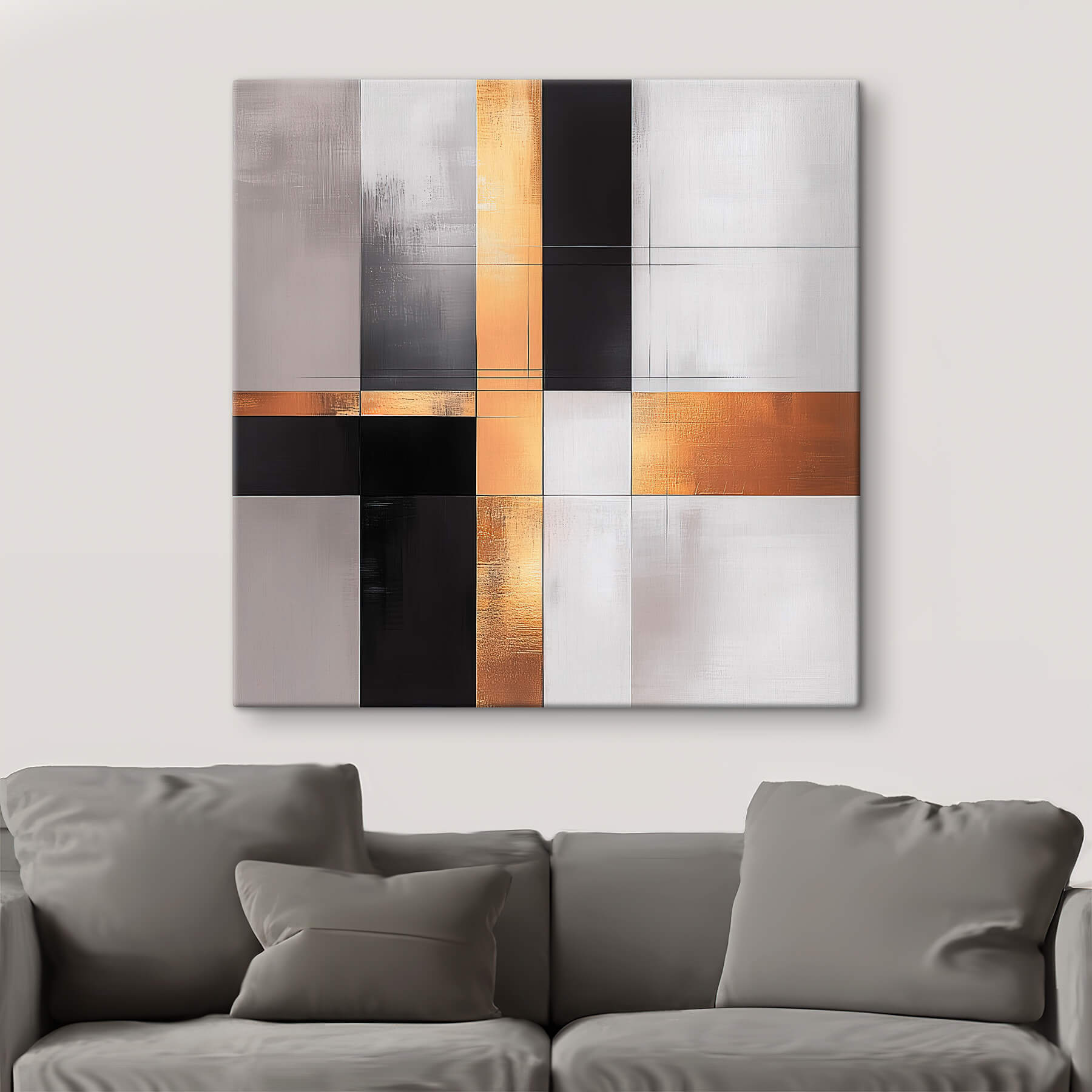 Abstract lines in warm colors