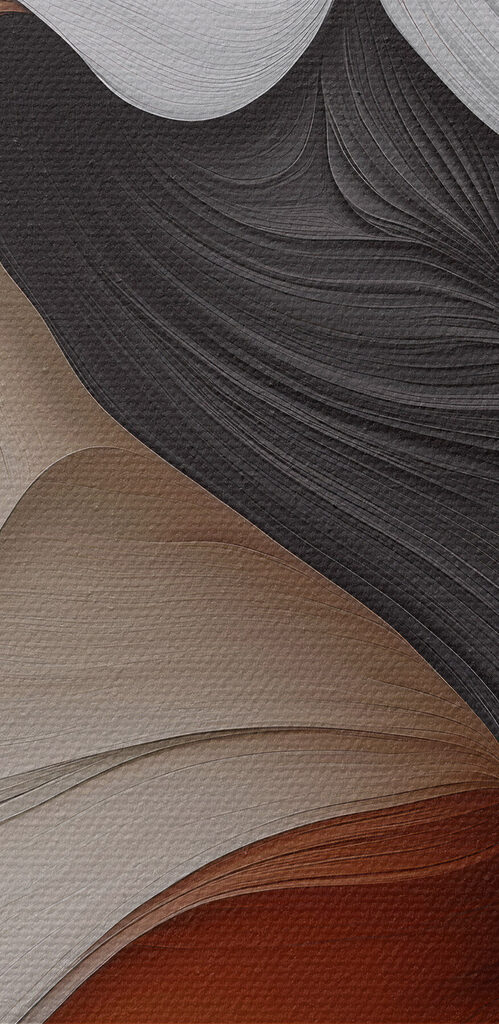 Elegant curves in earthy tones