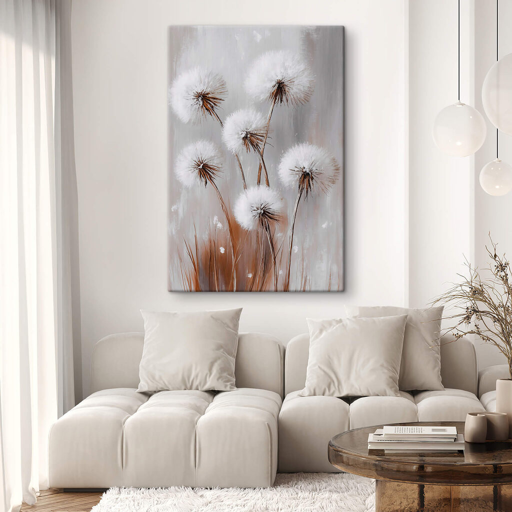 Group of white fluffy flowers