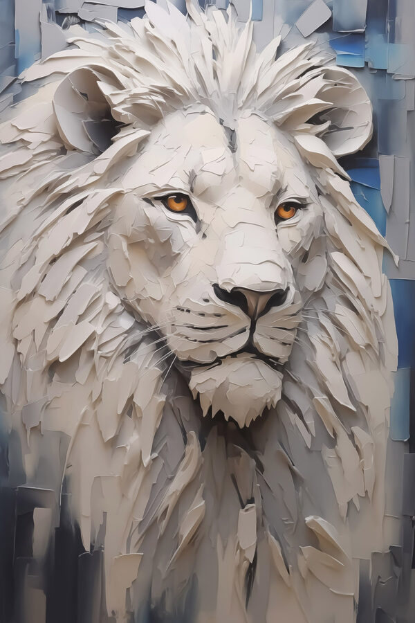 Lion with yellow eyes