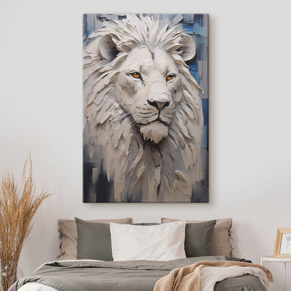 Lion with yellow eyes