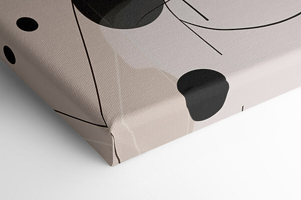 Black and white circles and lines Black and white circles and lines