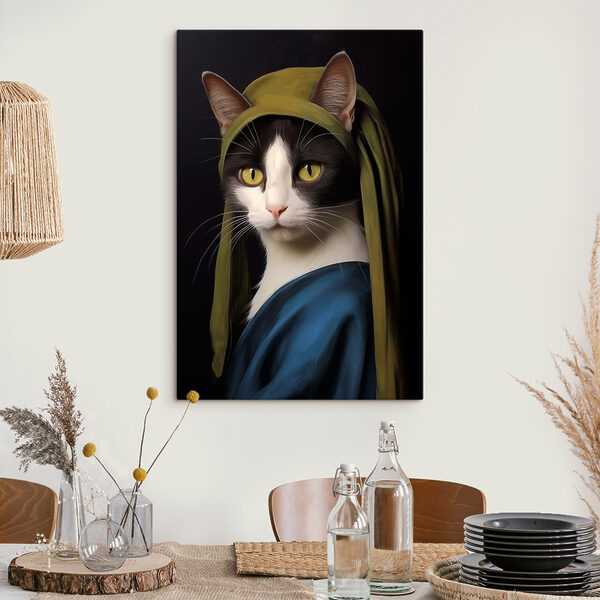 Quadri Gatto con un cappello verde (COD: s42486) Quadri Quadri Gatto con un cappello verde (COD: s42486)