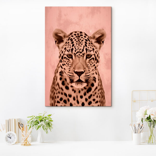 Quadri Maestoso leopardo dai toni tenui (COD: s42489) Quadri Quadri Maestoso leopardo dai toni tenui (COD: s42489)