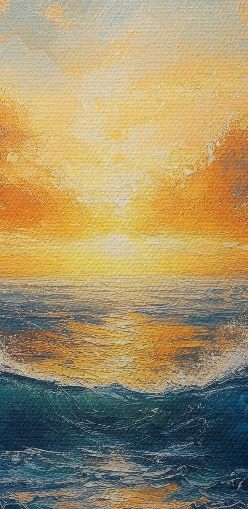 Sunset over the ocean Sunset over the ocean