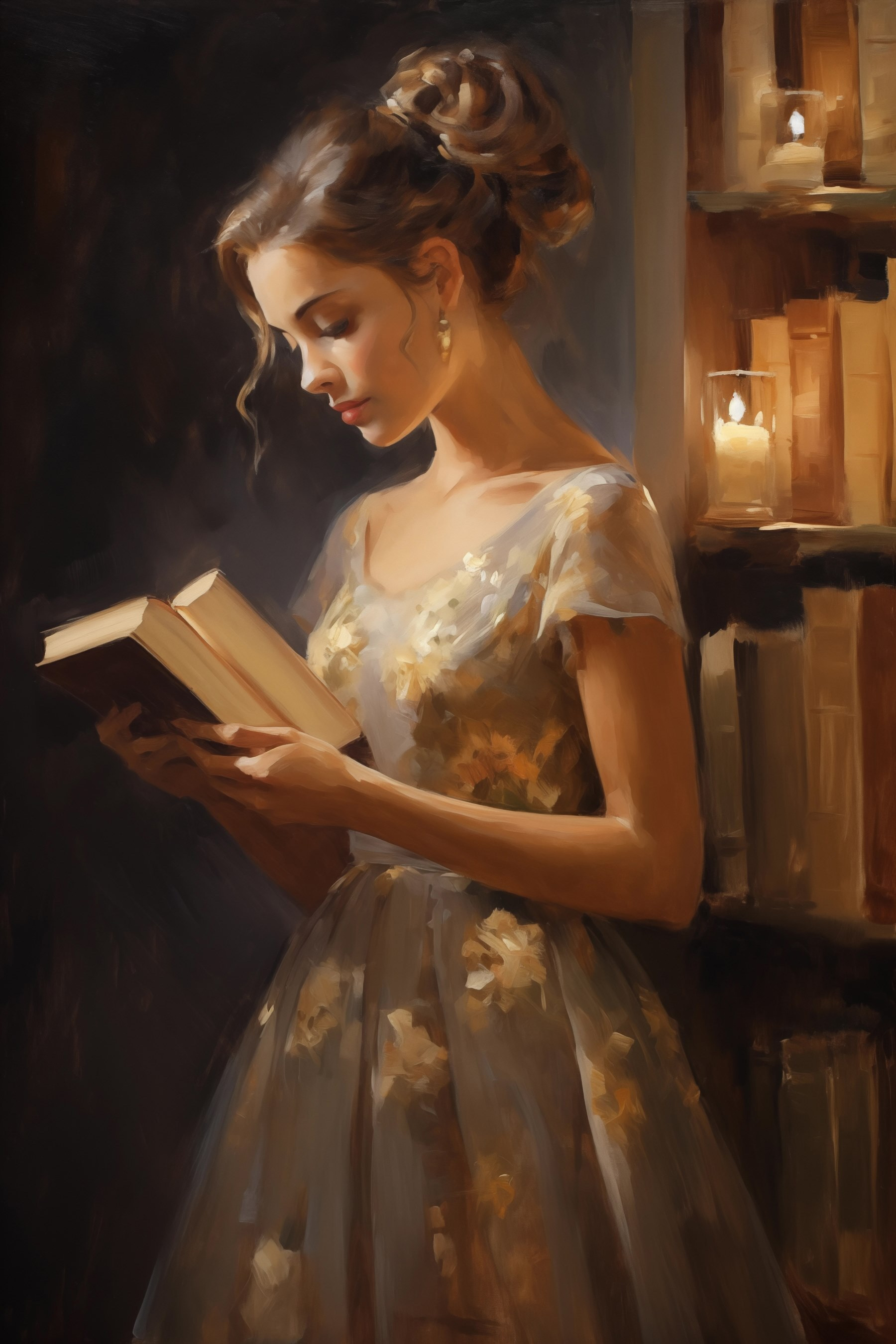 Woman reading a book Woman reading a book