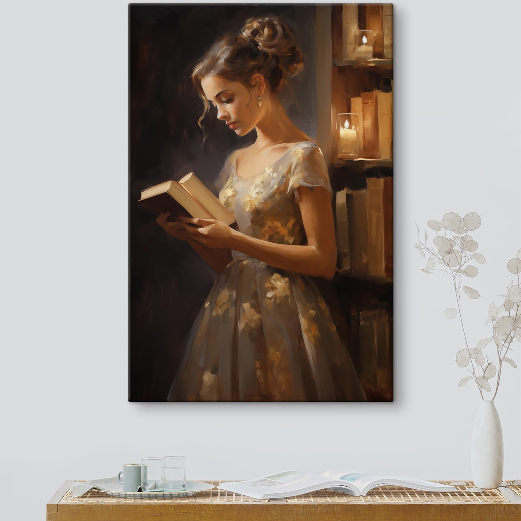 Woman reading a book Woman reading a book