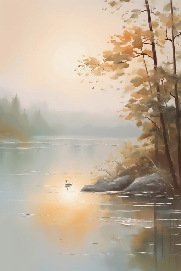 Duck on a lake