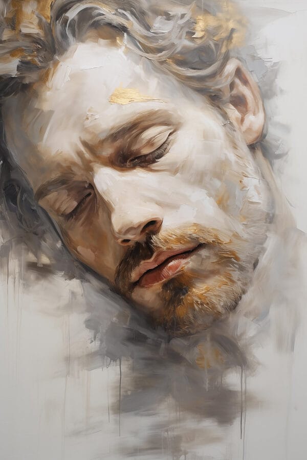 Serene expression of peaceful dreaming Serene expression of peaceful dreaming
