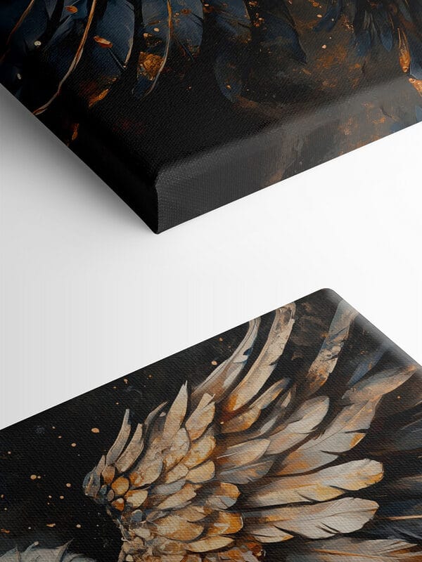 Majestic wings in dark elegance