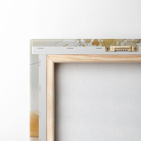 Watercolor of two cups of coffee and a croissant on a table Watercolor of two cups of coffee and a croissant on a table