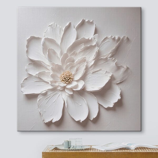Quadri Fiore bianco di carta (COD: s42517) Quadri Quadri Fiore bianco di carta (COD: s42517)
