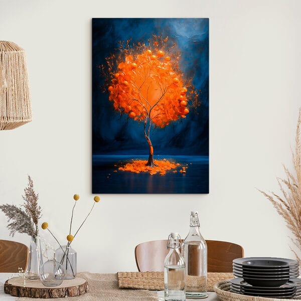 Quadri Quadri Albero con arance al centro (COD: s42525)