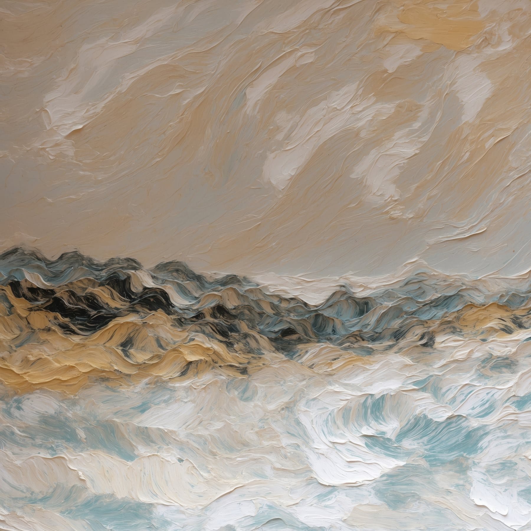 Painting of a mountain range Painting of a mountain range