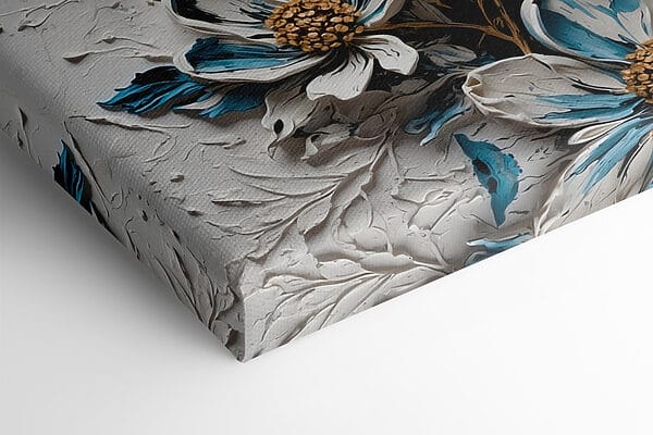 Painting of flowers and leaves