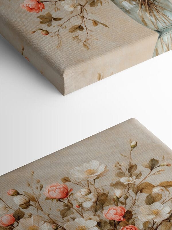 Painting of flowers in a vase