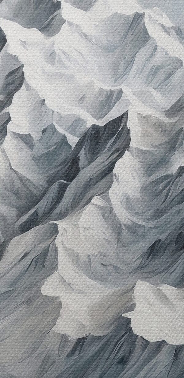 Mountain range with snow