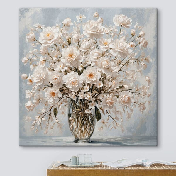 Quadri Quadri Vaso di fiori bianchi (COD: s42545)