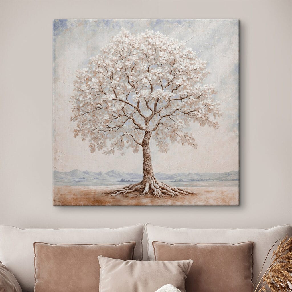Tree with white flowers