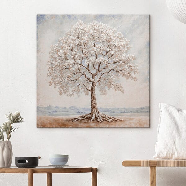 Tree with white flowers