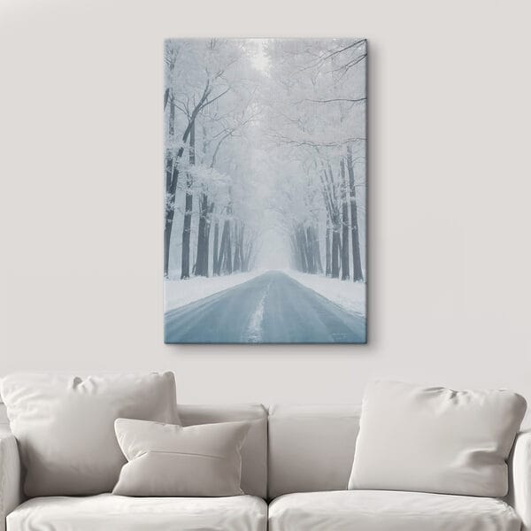 Quadri Strada con alberi innevati (COD: s42551) Quadri Quadri Strada con alberi innevati (COD: s42551)