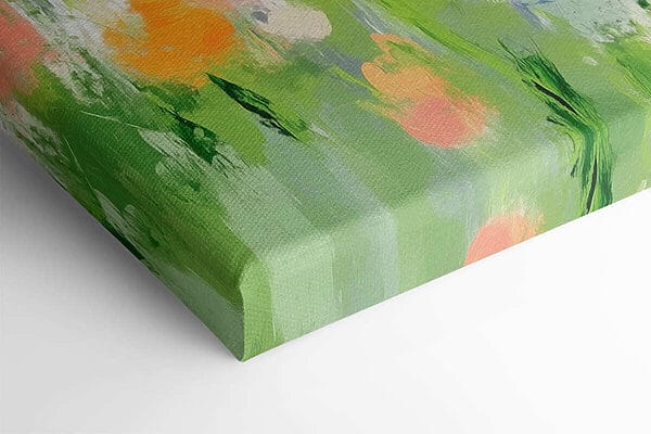Painting of flowers on a white background