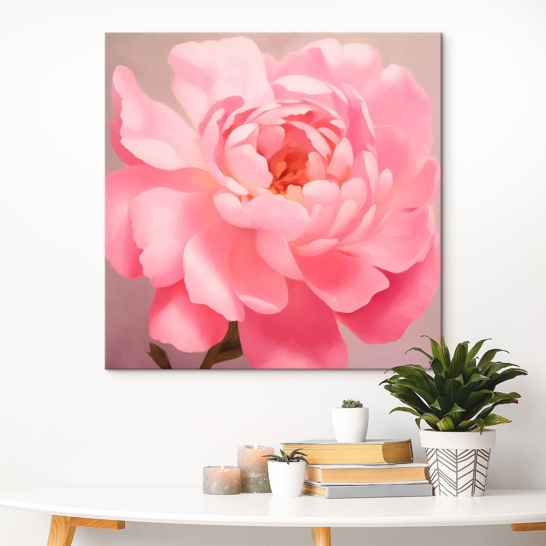 Delicate petals in soft pink hues