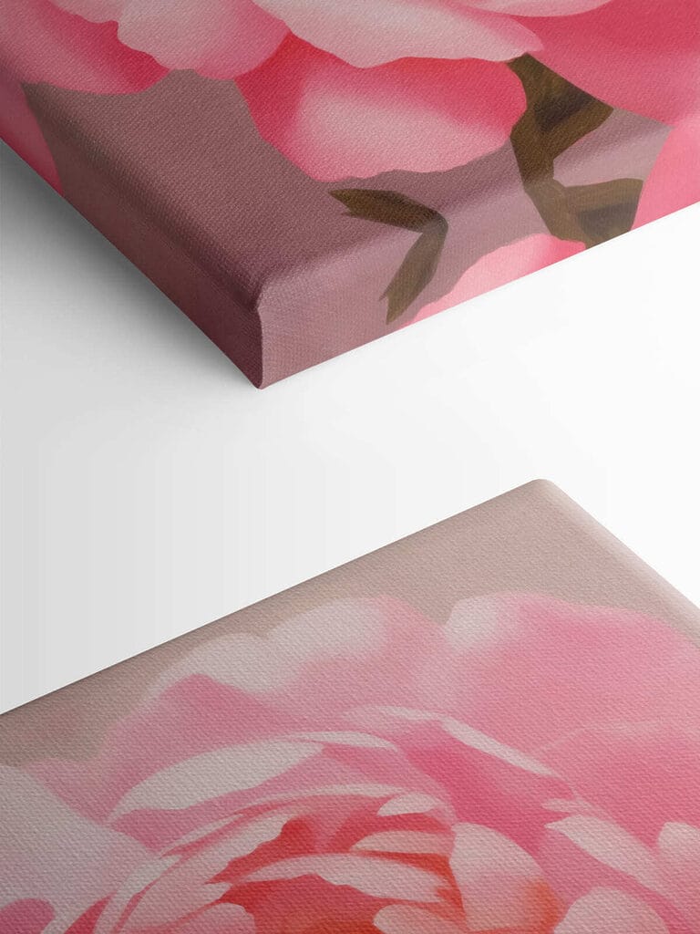 Delicate petals in soft pink hues