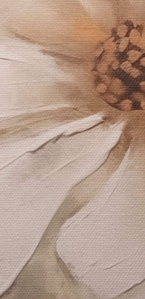 Painting of a white flower Painting of a white flower