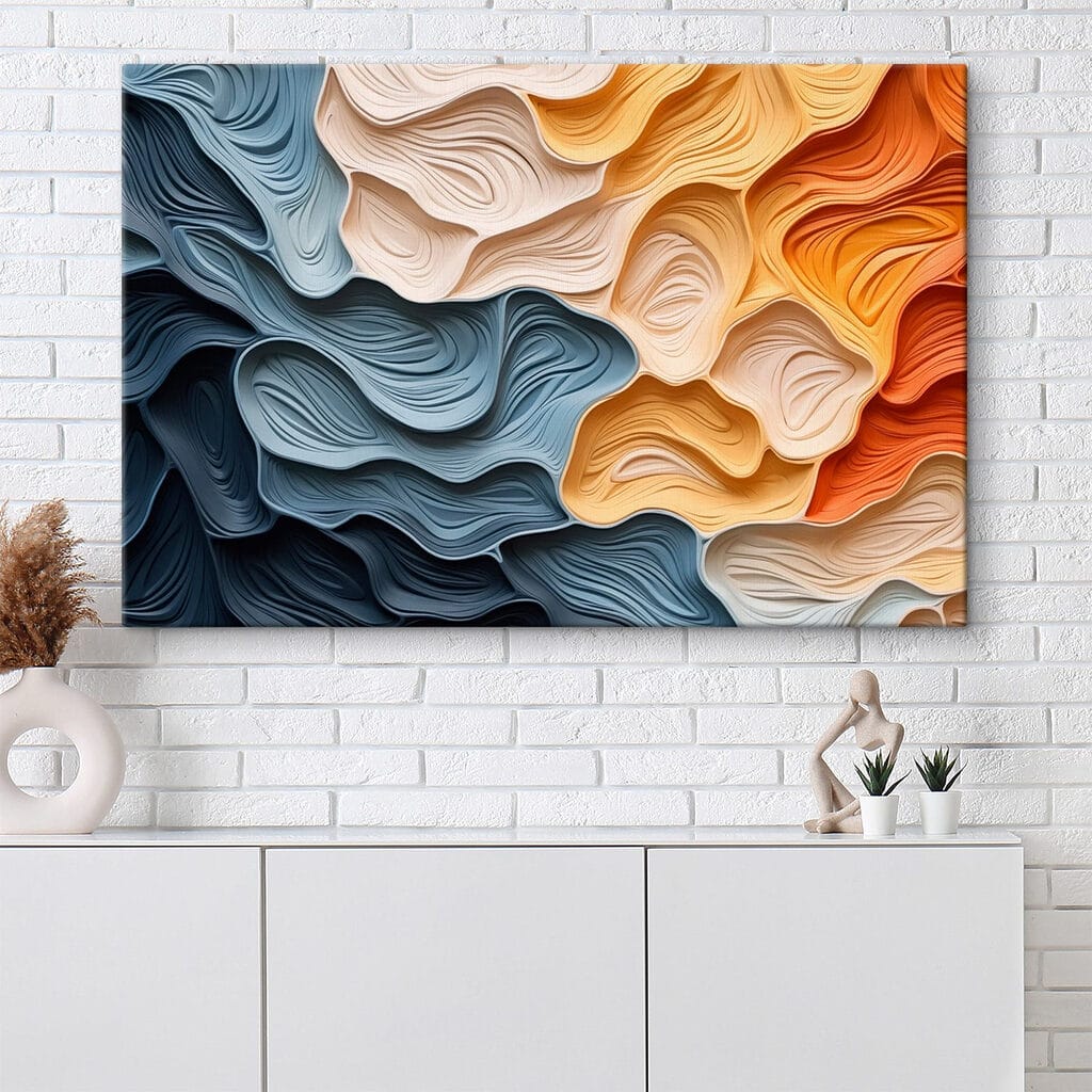Flowing colors in abstract design Flowing colors in abstract design