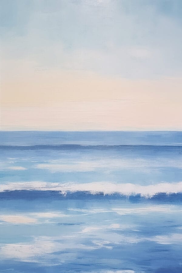 Painting of a body of water