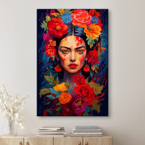 Quadri Dipinto raffigurante una donna con dei fiori tra i capelli (COD: s42653) Quadri Quadri Dipinto raffigurante una donna con dei fiori tra i capelli (COD: s42653)