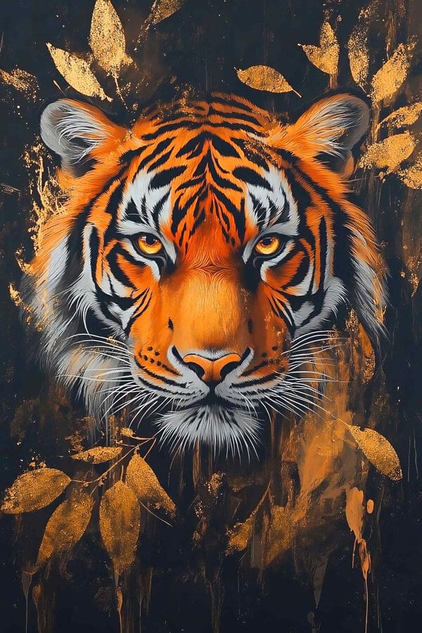 Painting of a tiger