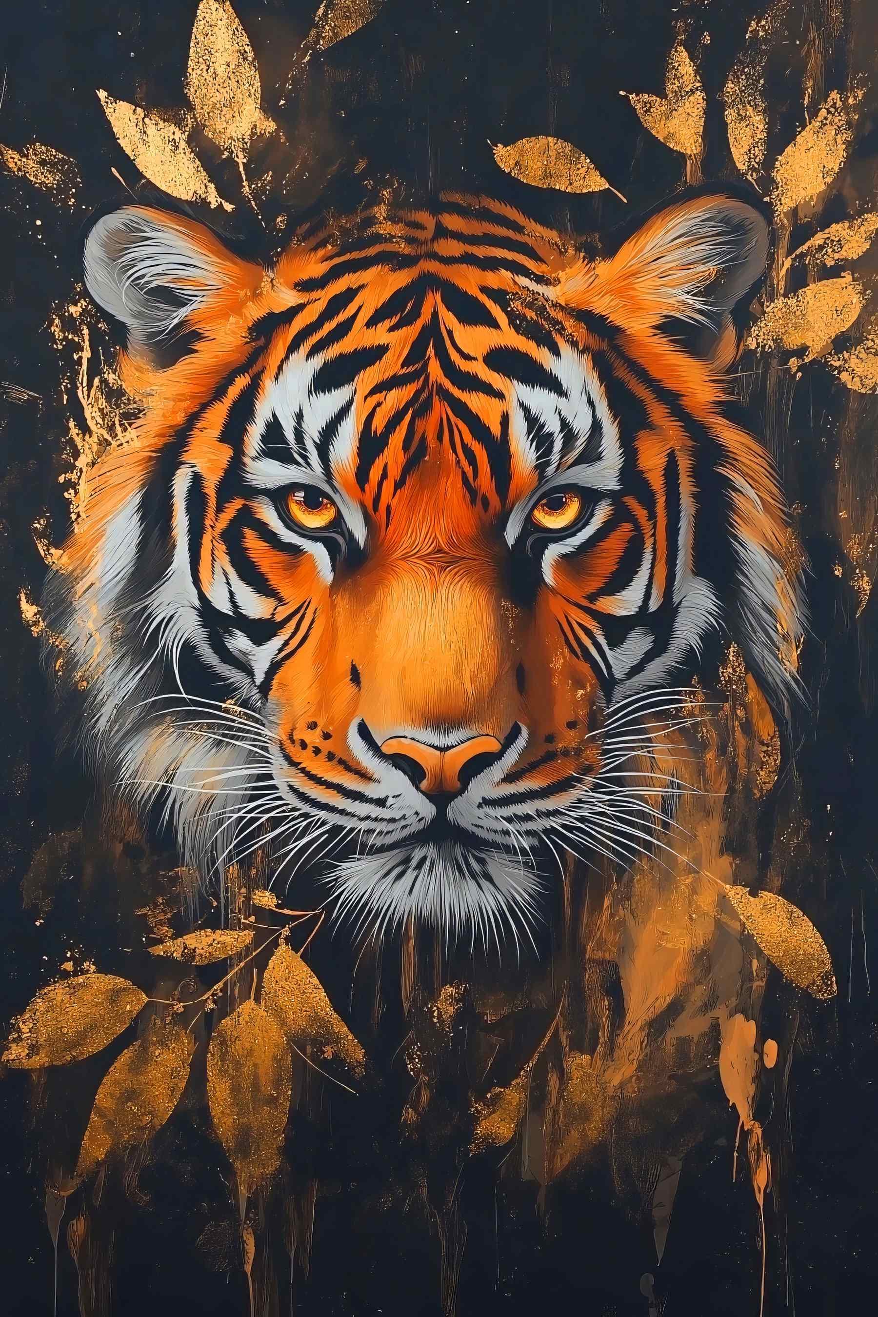 Painting of a tiger