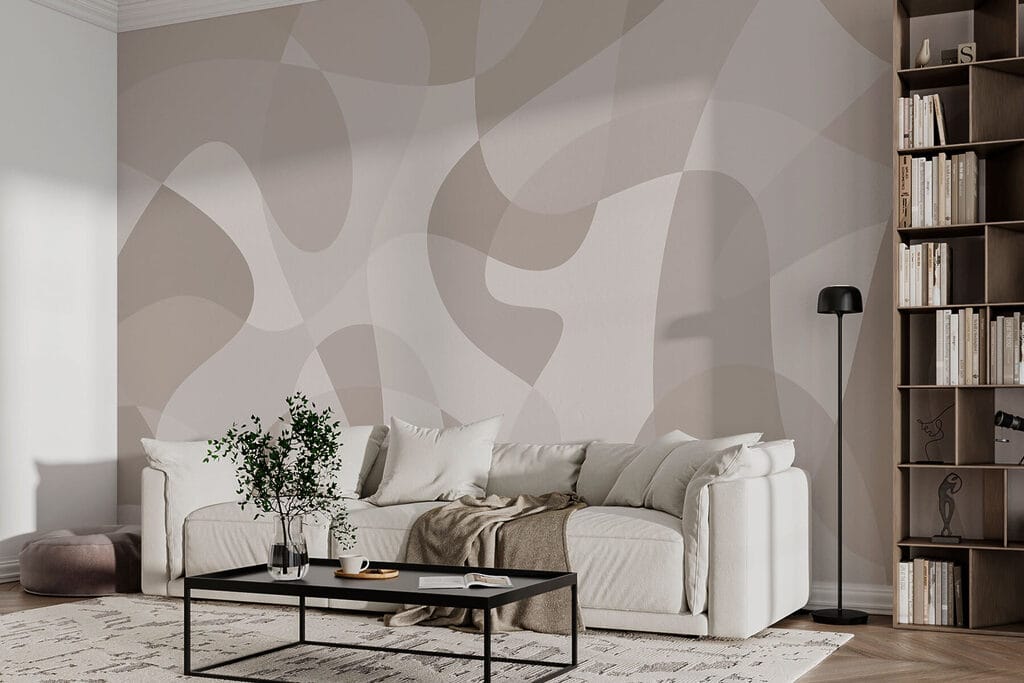 White and gray background