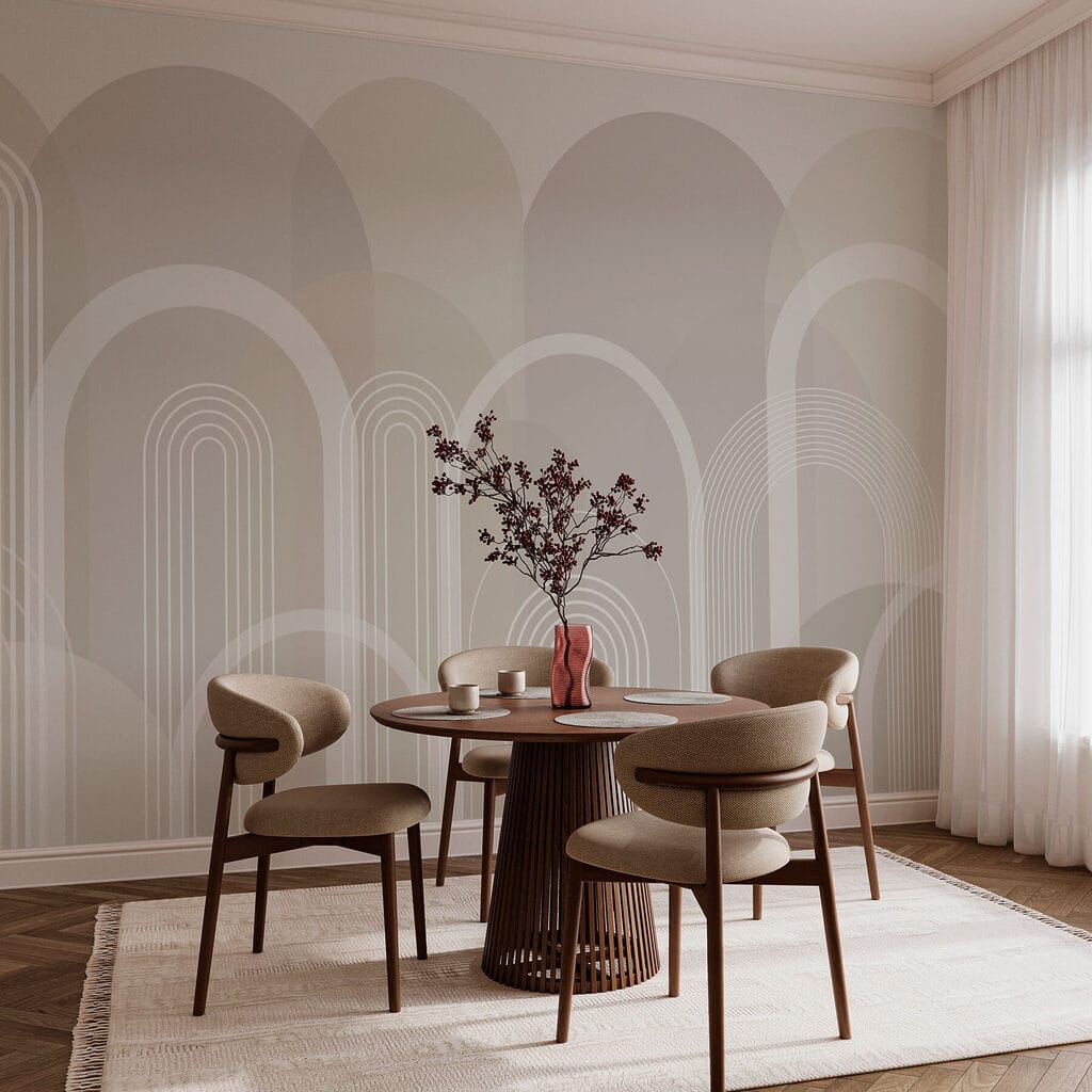 White and gray background with white lines