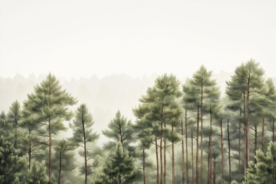 Gruppo di alberi in una foresta