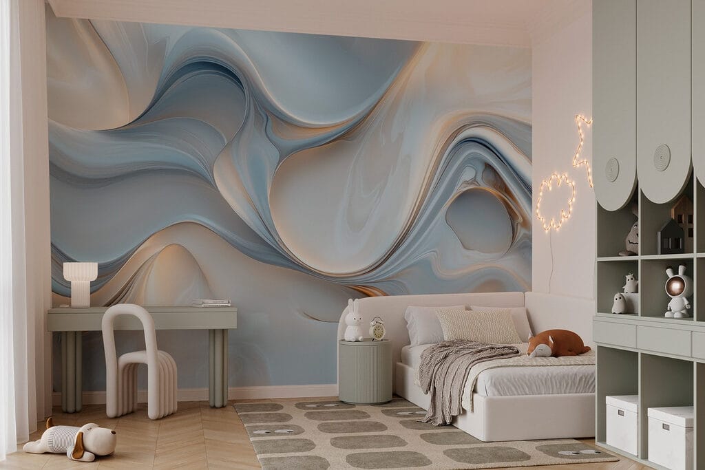 White and grey swirly background