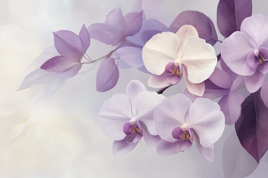 Delicate orchidee dalle tonalità tenui Delicate orchidee dalle tonalità tenui