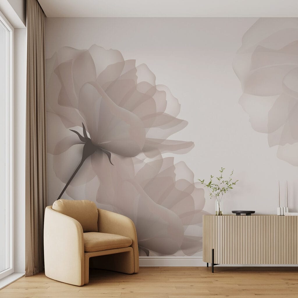 Group of flowers on a white background