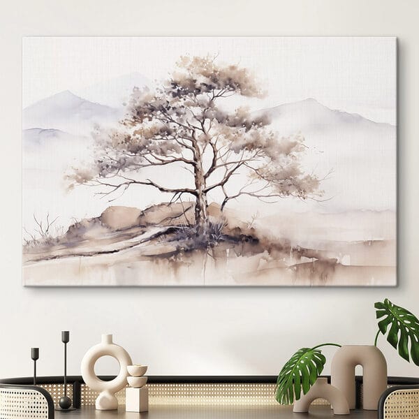 Watercolor of a tree Watercolor of a tree