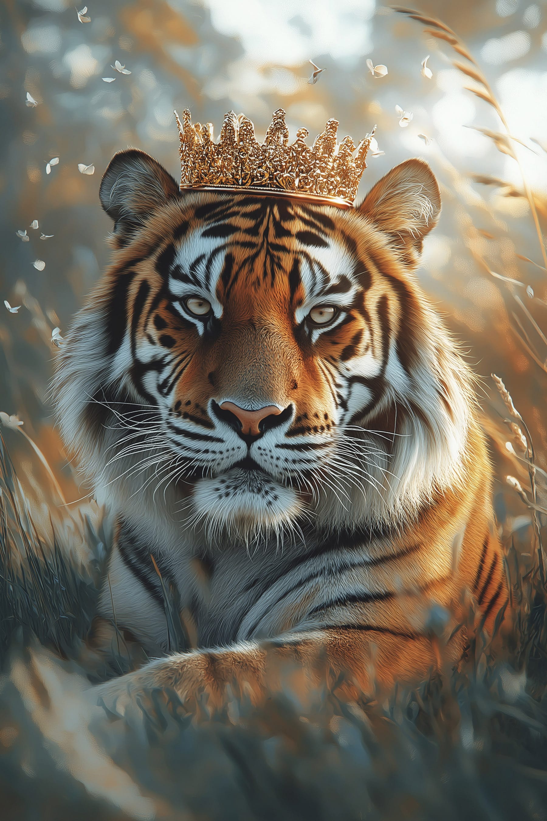 Tiger with a crown Tiger with a crown
