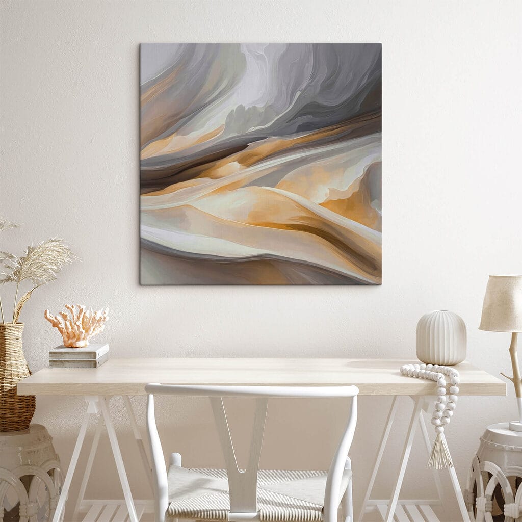 Abstract waves of soft colors Abstract waves of soft colors
