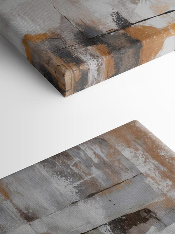 Painting of a white and brown wall Painting of a white and brown wall