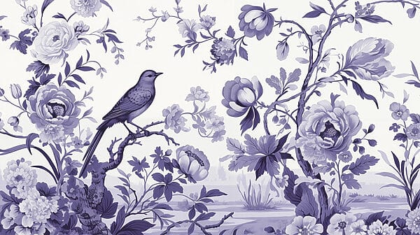 Uccello su un ramo d'albero con fiori Uccello su un ramo d'albero con fiori