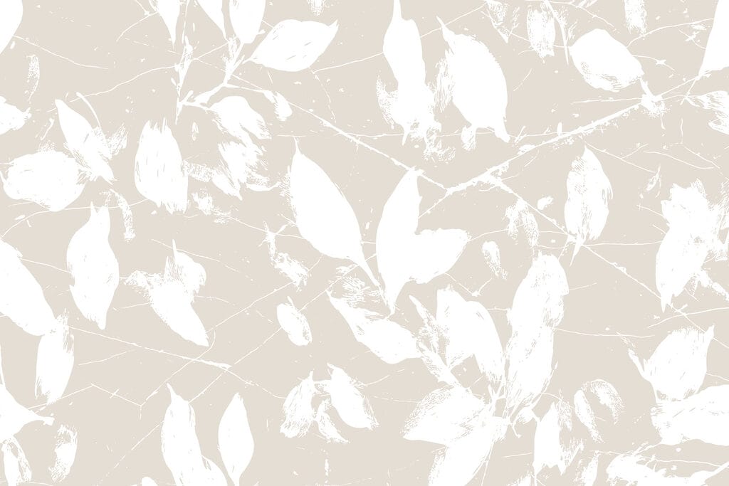 Foglie bianche su sfondo bianco Foglie bianche su sfondo bianco