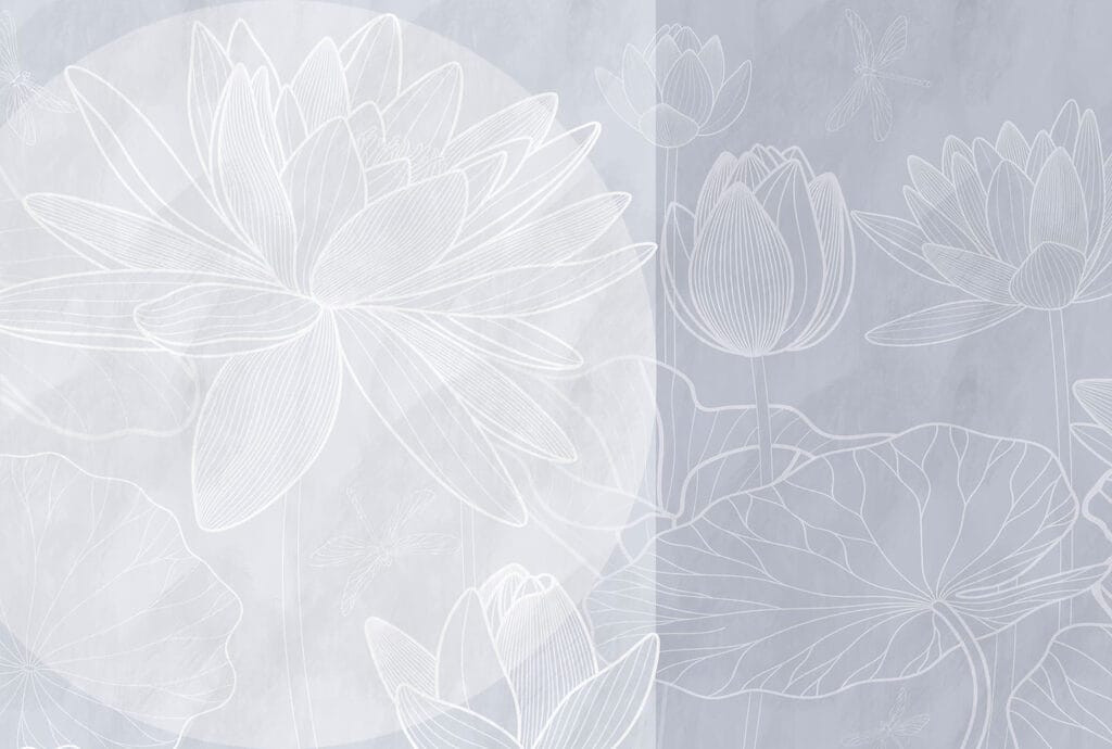 Disegno di un fiore bianco su sfondo grigio Disegno di un fiore bianco su sfondo grigio