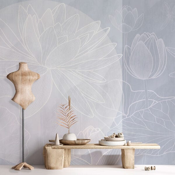 Disegno di un fiore bianco su sfondo grigio Disegno di un fiore bianco su sfondo grigio