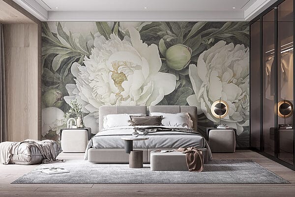 Delicate peonie bianche in fiore Delicate peonie bianche in fiore